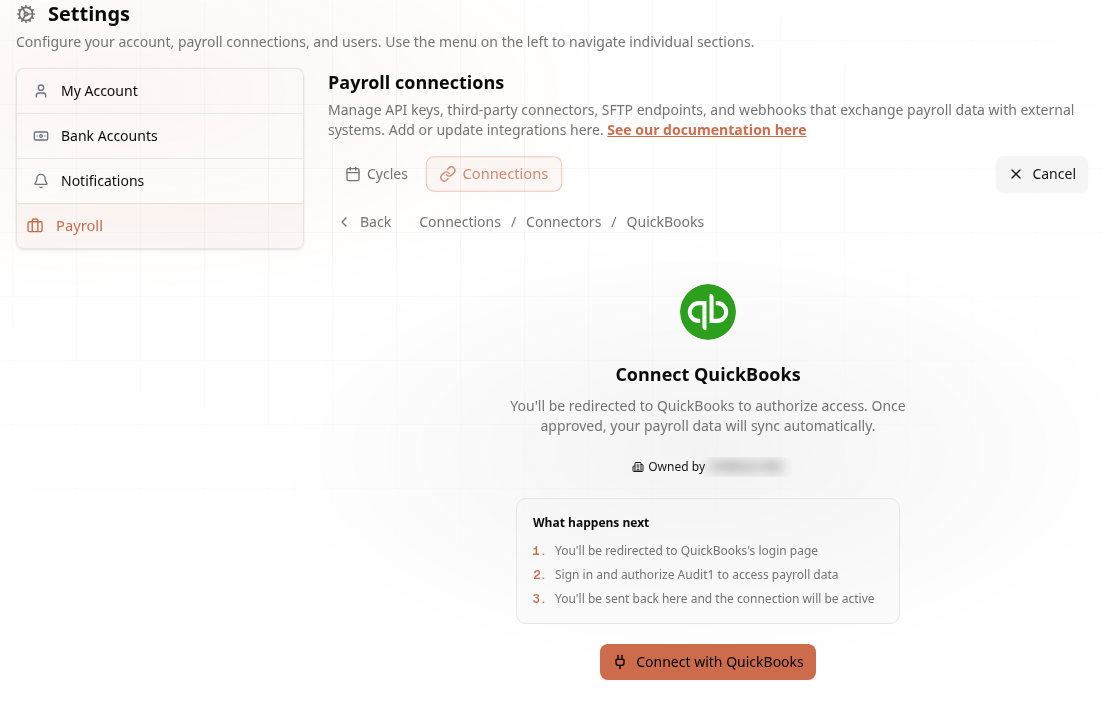 Connect QuickBooks